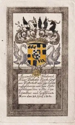 Maximilian Friderich Franz Wilhelm Reichsgraf... - Maximilian Friedrich Graf von und zu Westerholt-Gysenberg (