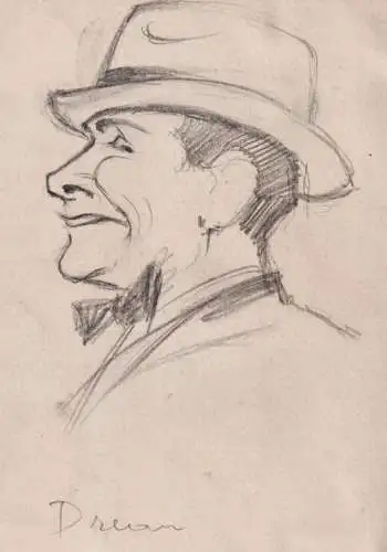 Drean (?) - Alexandre Dréan (1884-1977) actor Schauspieler Sänger singer chanteur / Portrait