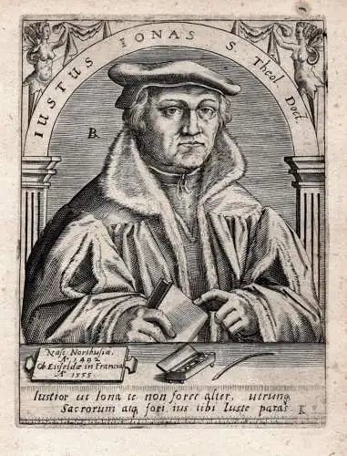 Iustus Ionas - Justus Jonas der Ältere (1493-1555) Reformator Humanist Kirchenlieddichter Nordhausen Eisfeld