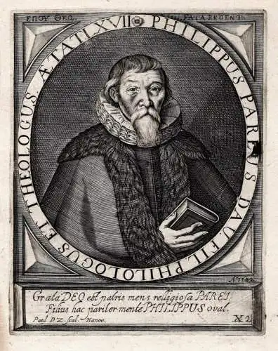 Philippus Pareus - Johann Philipp Pareus (1576-1648) Reformation Pädagoge Hemsbach Hanau Universität Heidelb