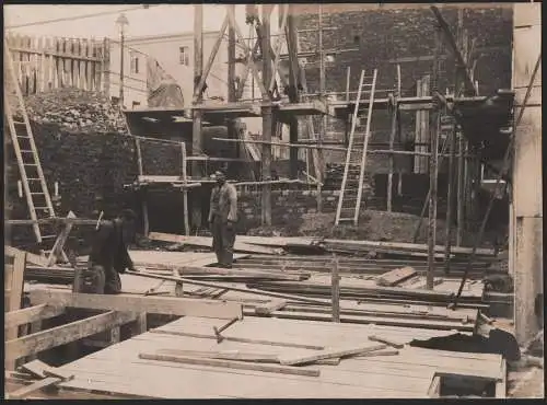 Agrandissement des Bureaux d'. Etablissement des planchers en ciment armé (7 o.bre 1907)  - Paris Rue Ambrois