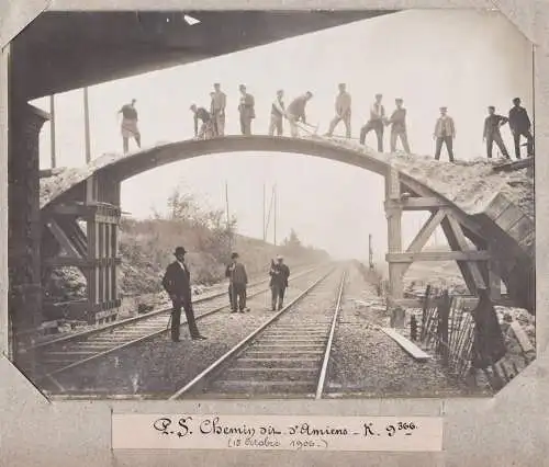 P. S. Chemin dit d'Amiens - K. 9366 (15 Octobre 1906) - Pierrefitte-sur-Seine Rue d'Amiens Pont Paris / Eisenb