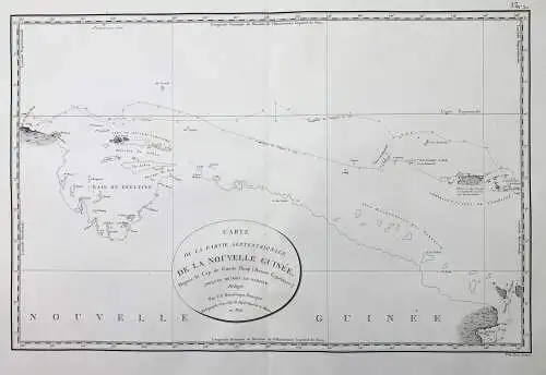 Carte de la Partie Septentrionale de la Nouvelle Guinée, depuis le Cap de Goede Hoop (Bonne Esperance) jusqu'