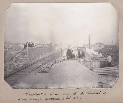 Construction d'un mur de soutenement et d'un passage aouterrains (kil. 4300) - Paris La Plaine Saint-Denis / E