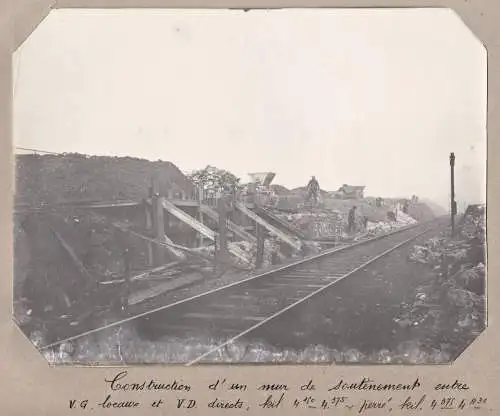 Construction d'un mur de soutenement entre V. G. locaux et V.D. directs, kil. 4150-4375 perre, kil. 4375-4430