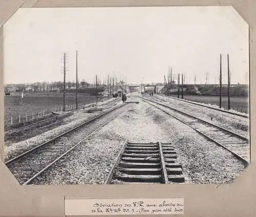 Deviation des Y.P. aux abords ou P.J. de la Rte. Nle. No. 7 (Vue prise Cote Sud) - Saint-Denis Paris Nord / Ei