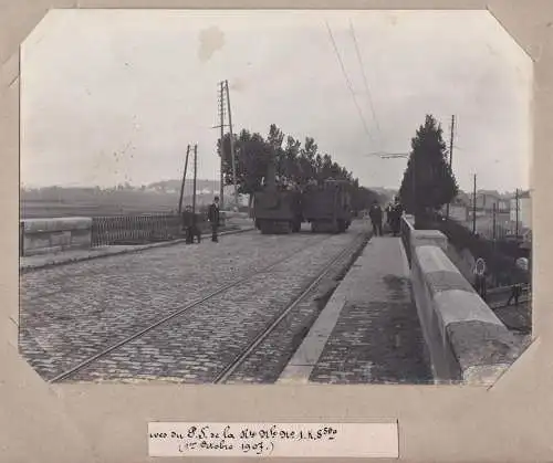 Epreuves du P.J. de la rte. Nle. No. 1 K. 8590 (1er Octobre 1907) - Paris Pierrefitte-sur-Seine Pont de Creil