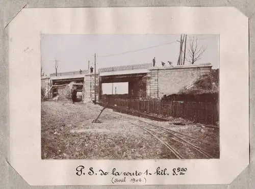 P.J. de la route 1 - kil. 8590 (Avril 1906) - Paris Pierrefitte-sur-Seine / Pont de Creil / Eisenbahn railway