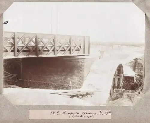 P.J. Chemin dit d'Amiens - K. 9366 (13 Octobre 1906) - Paris Pierrefitte-sur-Seine Rue d'Amiens / Eisenbahn ra