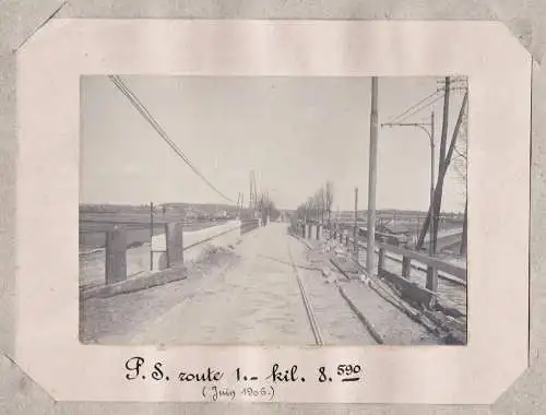 P.J. de la route 1 - kil. 8590 (Juin 1906) - Paris Pierrefitte-sur-Seine / Pont de Creil / Eisenbahn railway c