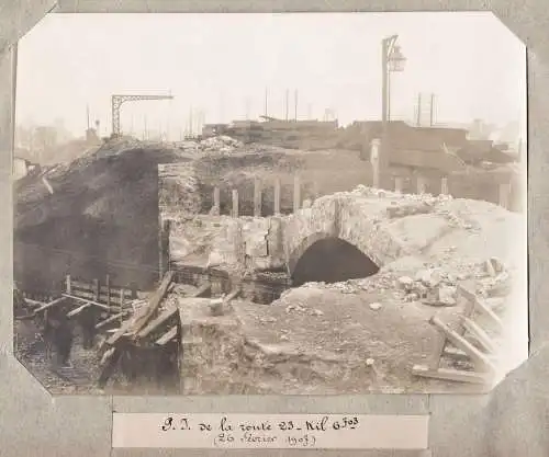 P.J. de la route 23 Kil. 6703 (26 Fevrier 1907) - Paris Saint-Denis / Eisenbahn railway chemin de fer