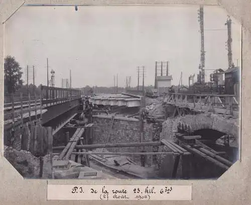P.J. de la route 23. kil. 6703 (27 Aout 1906) - Paris Saint-Denis Rue Paul Eluard / Eisenbahn railway chemin d