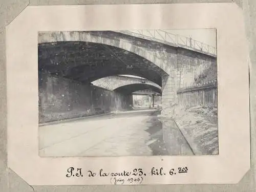 P.J. de la route 23. kil. 6703 (10 Janvier 1906) - Paris Saint-Denis Rue Paul Eluard / Eisenbahn railway chemi