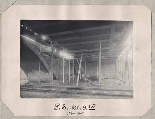 P.J. kil. 9837 (Mai 1906) - Paris Pierrefitte-sur-Seine Pont des Montains / Eisenbahn railway chemin de fer