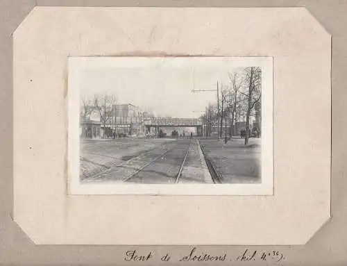 Pont de Soissons (kil. 4036). Nouveau T.M. V.G. des directs et ancien T.M. (Vue cote la Chapelle) - Paris Cana