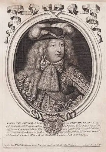 L'Auguste Prince, Louis d'Auphine de France... - Louis de France (1661-1711) Monseigneur  Grand Dauphin Portra