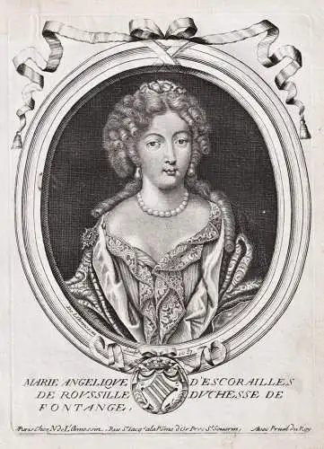 Marie Angelique d'Escorailles de Roussille... - Marie Angelique de Scorailles (1661-1681) mistress of Louis XI