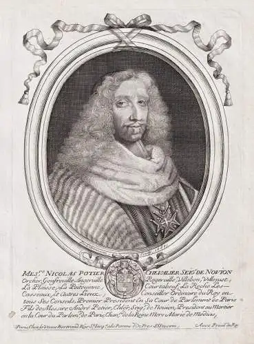 Nicolas Potier Chevalier Seigr. de Novion... - Nicolas Potier de Novion (1618-1693) magistrat conseiller du R