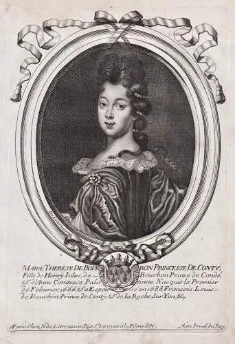 Marie Therese de Bourbon Princesse de Conty... - Marie Therese de Bourbon (1666-1732) princess of Conti Sang P