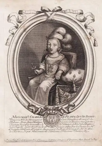 Monseigr, Charles de France duc de Berry... - Charles de France, duc de Berry (1686-1714) child Kind Portrait