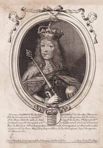 Serenissime Prince Archiduc Ioseph, Ier. du Nom... - Joseph I. (1678-1711) HRR Holy Roman Emperor Kaiser Portr