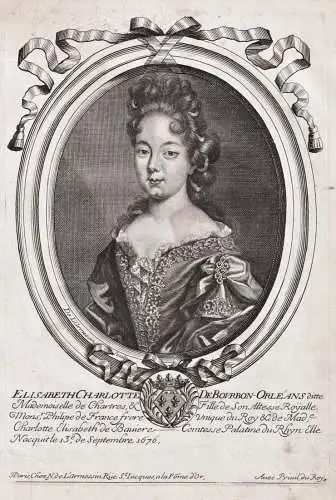 Elisabeth Charlotte de Bourbon-Orléans... - Elisabeth-Charlotte d'Orleans (1676-1744) Lorraine Bar Portrait
