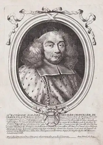 Mre. Estienne d'Aligre, Chevalier Chancelier... - Etienne II d'Aligre (1592-1677) Conseil du Roi Venezia Paris