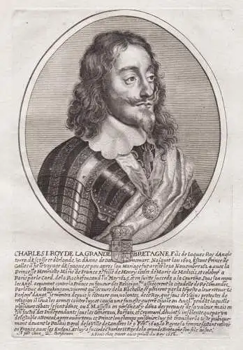 Charles I Roy de la Grande Bretagne.. - Charles I of England (1600-1649) King König roi Portrait