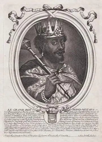 Le Grand Roy Mono-Motapa... - King of Mutapa South Africa emperor ruler Black Afrika Munhumutapa-Reich Portrai