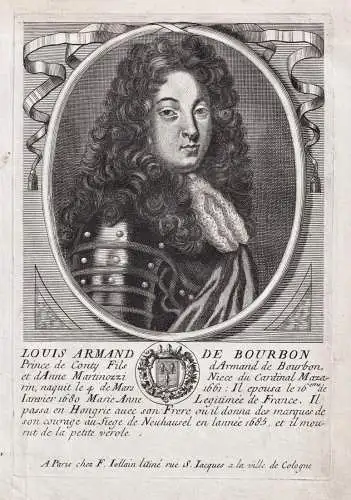Louis Armand de Bourbon Prince de Conty... - Louis Armand I de Bourbon prince de Conti (1661-1685) Portrait
