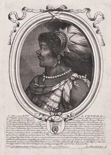 Le Puissant Roy de Congo... - Congo Kongo Afrika King ruler Emperor, probably Antonio I. of Kongo (?-1665) Por