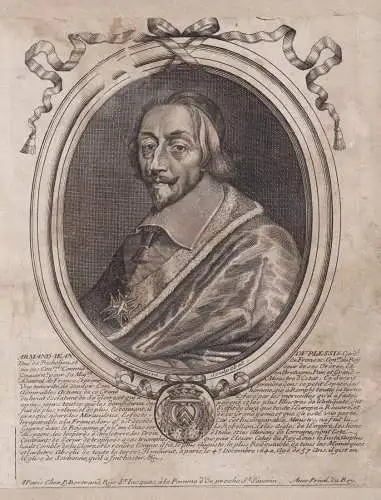 Armand-Jean du Plessis... - Armand-Jean du Plessis duc de Richelieu (1585-1642) cardinal Portrait
