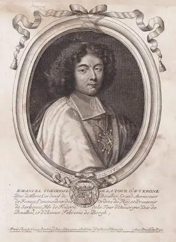 Emanuel Theodose de la Tour d'Auvergne... - Emmanuel-Theodose de la Tour d'Auvergne (1643-1715) cardinal Bouil