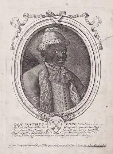 Dom Matheo-Lopes Ambassadeur du Roy d'Arda... - Dom Matheo Lopes Kingdom Dahomey Benin West Africa Portrait