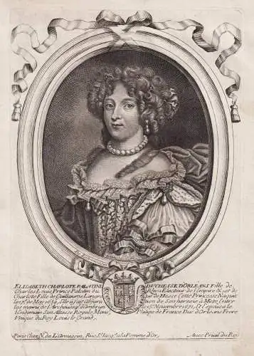 Elisabeth Charlote Palatine Duchesse d'Orleans.. - Liselotte von der Pfalz (1652-1722) Herzogin Orleans Portra