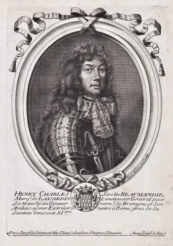 Henry Charles Sire de Beaumanoir... - Charles Henri de Beaumanoir Lavardin (1644-1701) Portrait