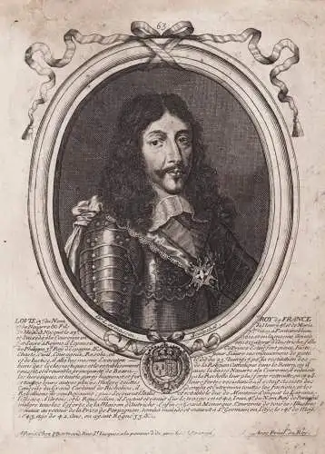 Louis 13e du nom, Roy de France... - Louis XIII of France (1601-1643) Roi King König Frankreich Portrait