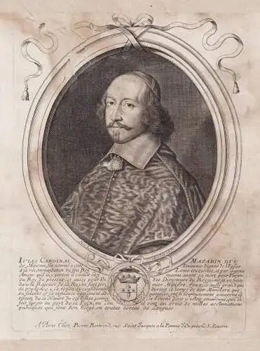 Jules Cardinal Mazarin Duc... - Cardinal Jules Mazarin (1602-1661) Mazarini Duke of Mayenne Rethel Nevers Port