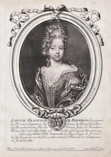 Louise Francoise de Bourbon... - Louise Francoise de Bourbon Conde (1673-1743) Portrait