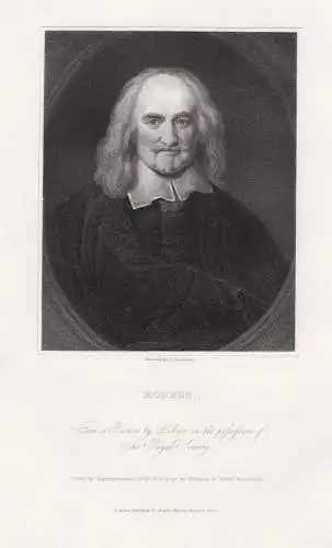 Hobbes - Thomas Hobbes (1588-1679) English philosoper Philosoph Portrait