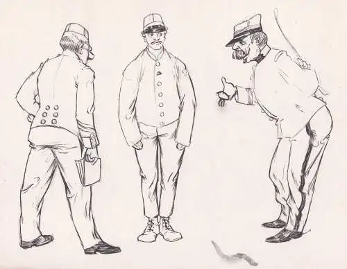 (Soldaten / Soldiers) - Armee military / Uniform uniforms / Karikatur caricature
