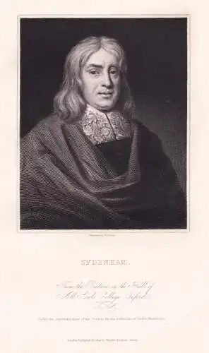 Sydenham - Thomas Sydenham (1624-1689) English physician doctor Arzt Medizin medicine Portrait