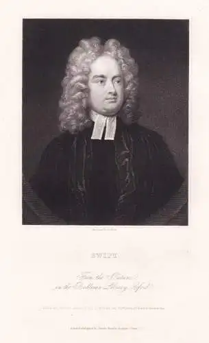 Swift - Jonathan Swift (1667-1745) satirist writer author Schriftsteller Satiriker Ireland Portrait