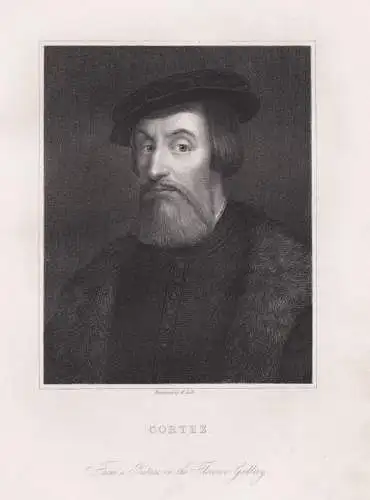 Cortez - Hernán Cortés (1485-1547) Spanish conquistador Aztec Empire Portrait