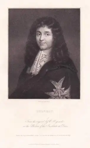 Colbert - Jean-Baptiste Colbert (1619-1983) Marquis de Seignelay French statesman Staatsmann minister Portrait