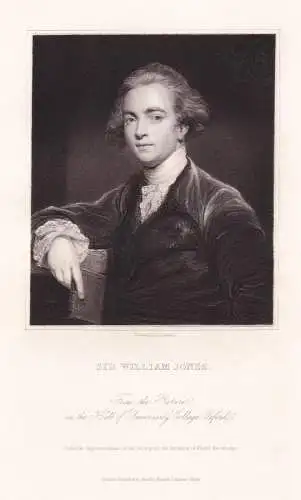 Sir William Jones - William Jones (1746-1794) Orientalist Philosoph philologist Jurist Portrait