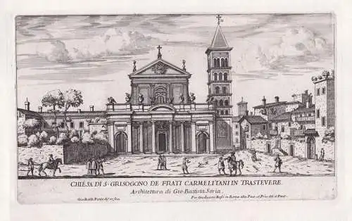 Chiesa di S. Grisogno de Frati Carmelitani in Trastevere. - Roma Rom Rome / Basilica di San Crisogno Piazza Si