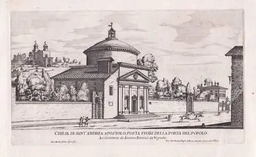 Chiesa di Sant'Andrea Apostolo, posta fuori della Porta del'Popolo - Roma Rom Rome / Chiesa di Sant'Andrea del