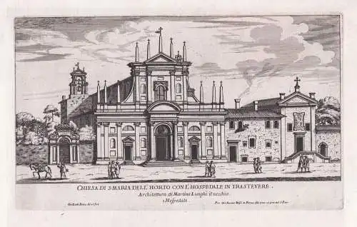 Chiesa di S. Maria dell'Horto con l'Hospedale in Trastevere - Roma Rom Rome / Chiesa di Santa Maria dell'Orto
