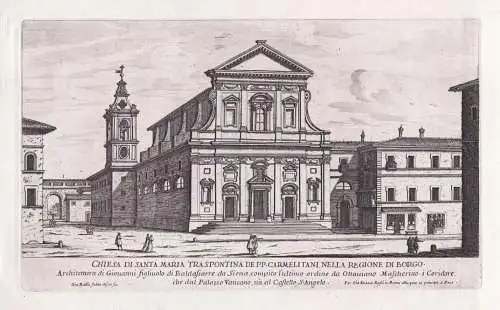Chiesa di Santa Maria Traspontina de PP. Carmelitani nella Regione di Borgo - Roma Rom Rome / Chiesa di Santa